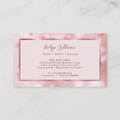 フラワー花びらフェイクフォイル名刺 名刺 (裏面)