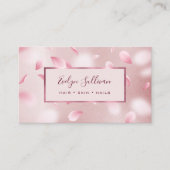 フラワー花びらフェイクフォイル名刺 名刺 (正面)