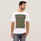 フラワー華美ラグジュアリー壁紙 Tシャツ (正面フル)