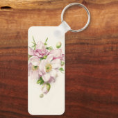 フラワー詩引用文デジタルイメージキーチェーン キーホルダー (裏面)