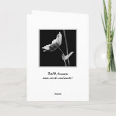 フラワー誕生日カード カード (裏面)