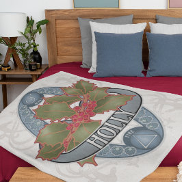 フラワー錬金術と魔法 – ホリー フリースブランケット