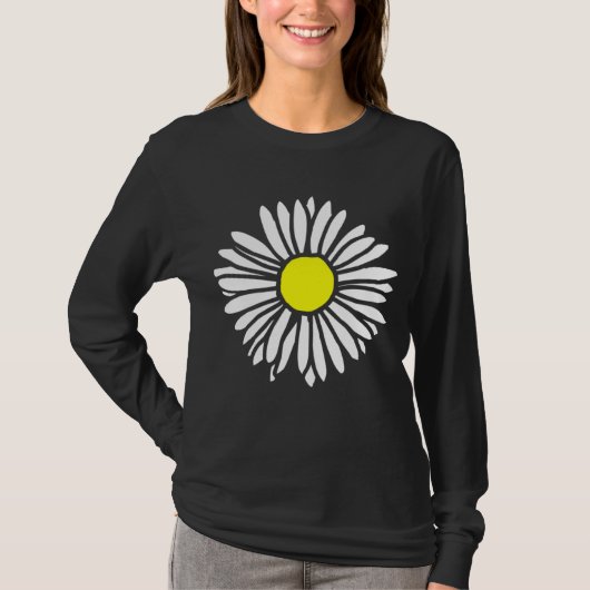 フラワー開花デイジー Tシャツ (正面)