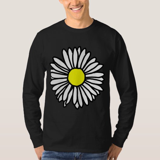 フラワー開花デイジー Tシャツ (正面)