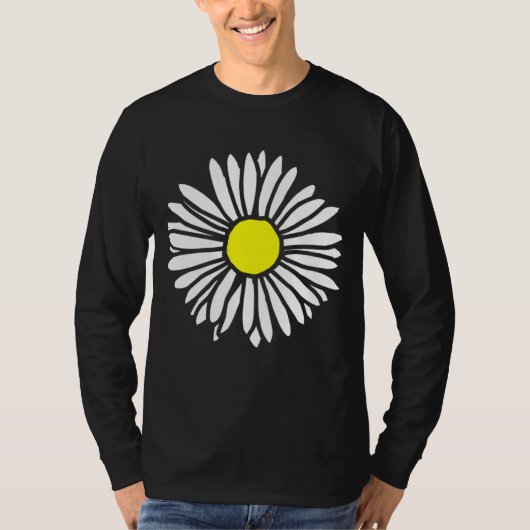 フラワー開花デイジー Tシャツ (正面)