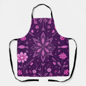 フラワー開花フェアリーコアパターン エプロン (正面)