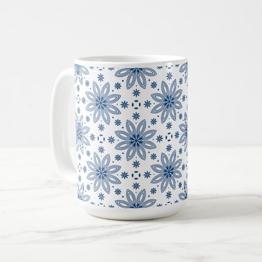 フラワー開花 コーヒーマグカップ (正面左)