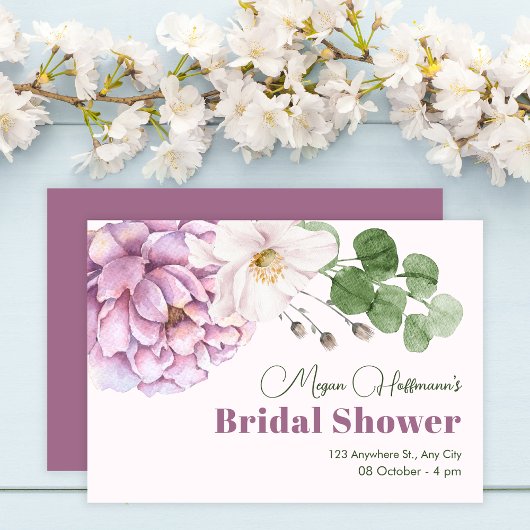 フラワー開花 招待状