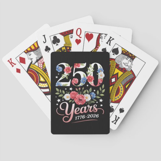 フラワー250周年記念 1776 2026 トランプ (裏面)