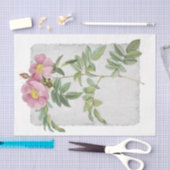 フラワー48プレーリバラデクページティッシュペーパー 薄葉紙 (クラフト)