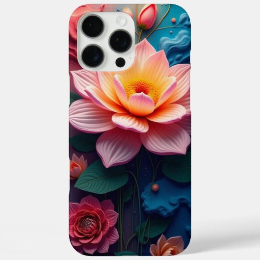 フラワー アブストラクト Case-Mate iPhoneケース (裏面)