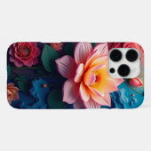 フラワー アブストラクト iPhoneケース (裏面横)