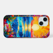 フラワー アーチ Case-Mate iPhone 15ケース (裏面横)