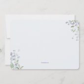 フラワー·ウィスパーズ·フォト·バース·アナウンス 招待状 (裏面)