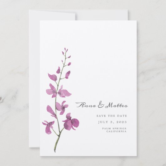 フラワー ウィーディング セーブ ザ デート セーブザデート (正面)