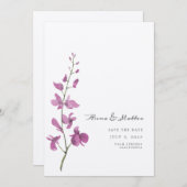 フラワー ウィーディング セーブ ザ デート セーブザデート (正面/裏面)