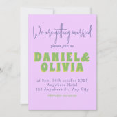 フラワー ウェディング インビテーション (正面)