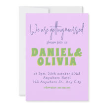 フラワー ウェディング インビテーション