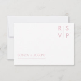 フラワー ウェディング インビテーション RSVP カード