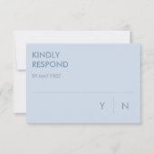 フラワー ウェディング インビテーション RSVP カード (正面)