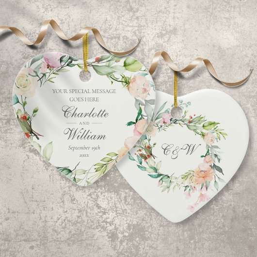 フラワー ウェディング オーナメント 結婚記念日 オーナメント