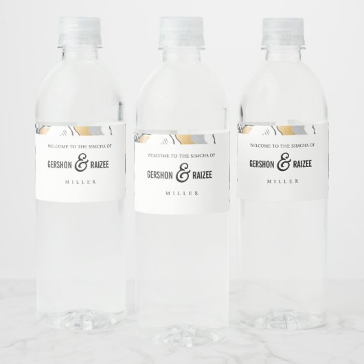 フラワー ウォーター ボトル ラベル (ボトル)