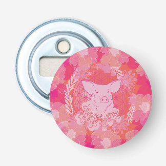 フラワー・オブ・ライフの豚 栓抜き