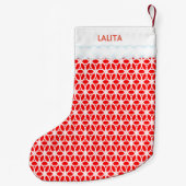 フラワー・オブ・ライフ模様が美しい スモールクリスマスストッキング (裏面)