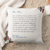 フラワー・カスタム・ノート、手書きラブ・メッセージ クッション (ブランケット)