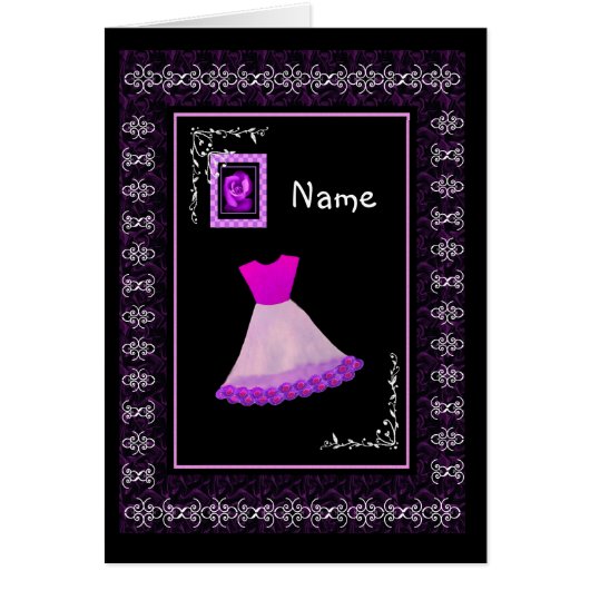 フラワー・ガールの紫色の服によってはトリムが開花しました (正面)