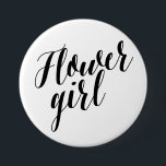 フラワー・ガールの黒の原稿ボタン 缶バッジ<br><div class="desc"></div>