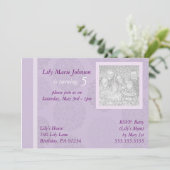 フラワー・ガールのBrithdayのエレガントなパーティの招待状 招待状 (スタンド正面)