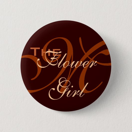 フラワー・ガールボタン 缶バッジ (正面)