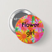フラワー・ガール 缶バッジ (正面&裏面)
