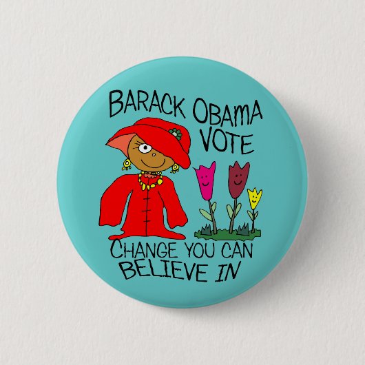 フラワー・ガール 缶バッジ (正面)