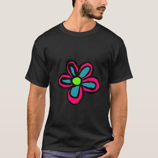 フラワー キャラクター フィギュリン Tシャツ (正面)