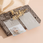 フラワー、キャンドル、ブラシスパ&ウェルネスビジネスカード 名刺