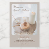 フラワー、キャンドル、ブラシスパ&ウェルネス製品ラベル フードラベル (シングルラベル)