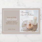 フラワー、キャンドル、ブラシスパ&ウェルネス製品ラベル フードラベル (シングルラベル)