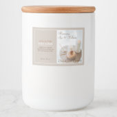 フラワー、キャンドル、ブラシスパ&ウェルネス製品ラベル フードラベル (正面)