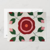 フラワー キルト ポストカード (正面/裏面)