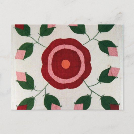 フラワー キルト ポストカード (正面)