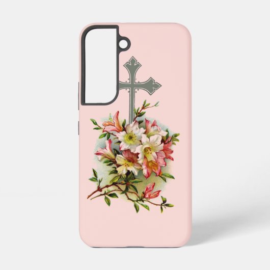 フラワー クロス SAMSUNG GALAXYケース (裏面)