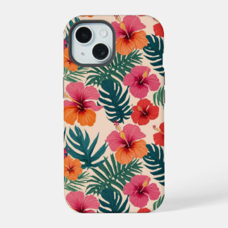 フラワー・グッドバイブ iPhone 15ケース