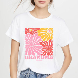 フラワー グランマ ナーナ おばあちゃん Tシャツ