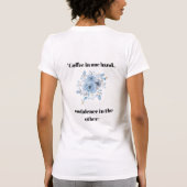 フラワー コーヒー 両面プリントTシャツ Tシャツ (裏面)