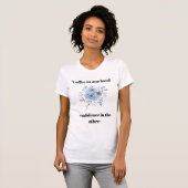 フラワー コーヒー 両面プリントTシャツ Tシャツ (正面フル)