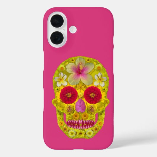 フラワー スカル 8 Case-Mate iPhoneケース (裏面)