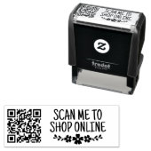 フラワー スキャンしてショップを訪ねる QRコード セルフインキングスタンプ (インサイチュ)