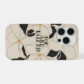 フラワー スマホケース - ミニマルな自己愛 iPhoneケース (裏面横)